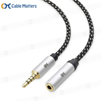 Extension Cable Audio TRRS 3.5mm Macho a Hembra - 3m